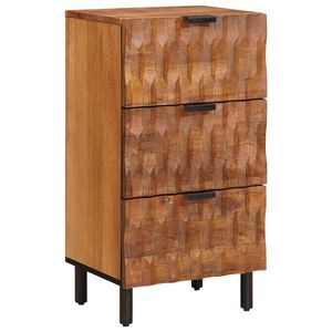 vidaXL Puse Akācijas brūnais apdare 40 x 33 x 75 cm Cieta mango koksne