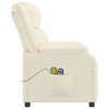vidaXL masāžas krēsls, paceļams, krēmkrāsas mākslīgā āda