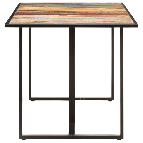 vidaXL virtuves galds, 160 cm, pārstrādāts masīvkoks