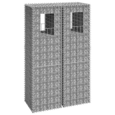 vidaXL vertikāli gabioni, 2 gab., 40x40x140 cm, dzelzs