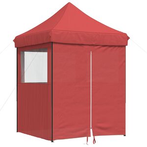 vidaXL Balles telts 200 x 200 x 306 cm Burgundija Oksforda audums
