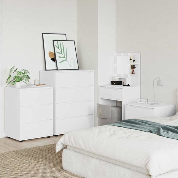 vidaXL Uzglabā&scaron;anas skapji 2 pcs Balts 80 x 48 x 105 cm