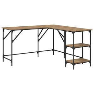 vidaXL Galds Artisānā ozols 139 x 139 x 75 cm Inženierijas koks