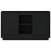 vidaXL kumode, 102x35x60 cm, inženierijas koks, melns