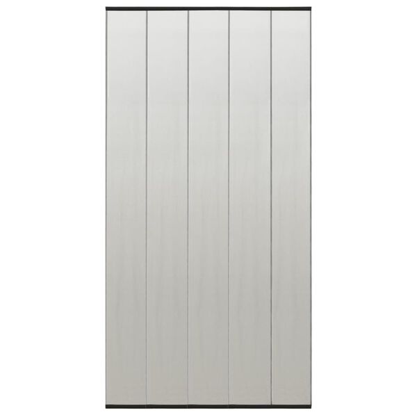 vidaXL kukaiņu siets durvīm, piecdaļīgs, melns, 120x240 cm