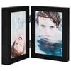 vidaXL 2-daļīgs foto rāmis, kolāža, melns, 2x(13x18 cm)