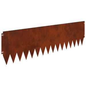 vidaXL Zāliena Apmale 10 pcs 103 x 30 cm Tērauds Rūsa