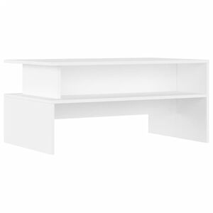 vidaXL kafijas galdiņ&scaron;, balts, 90x55x42,5 cm, inženierijas koks