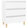 vidaXL kumode, balta, 60x35x69 cm, inženierijas koks