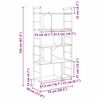 vidaXL Grāmatu plaukts Vecs koks 75 x 30 x 156 cm Inženierijas koks