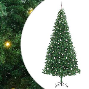 vidaXL Mākslīgā Ziemassvētku eglīte su 300 LED ar statīvu Zaļa 300 cm