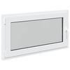 vidaXL Pagraba logs RISOR 110 x 50 cm PVC un stikls Balts