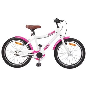 vidaXL Bērnu Velosipēds 18 Collas 5-7 gadiem Rozā