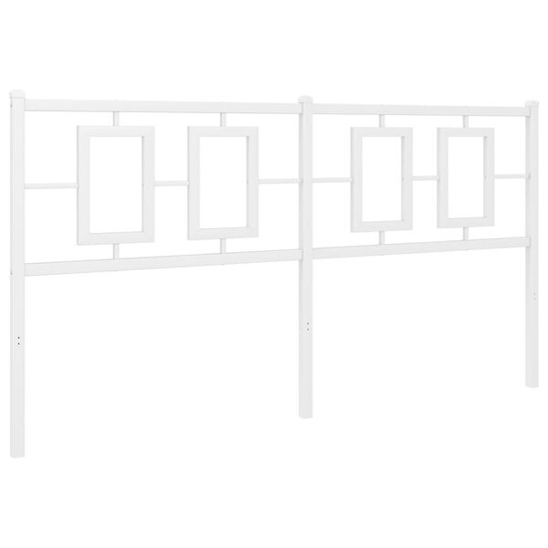 vidaXL gultas galvgalis, balts, 150 cm
