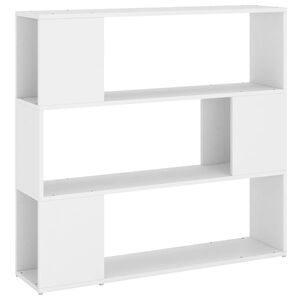 vidaXL grāmatu plaukts, balts, 100x24x94 cm