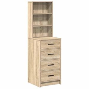 vidaXL Augstais skapītis ar atvilktni Sonomas ozola 40 x 41 x 135 cm