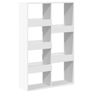 vidaXL grāmatu plaukts, balts, 100x33x155,5 cm, inženierijas koks