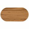 vidaXL Galda virsma 100 x 50 x 3,5 cm Ovāls Ciets tek&scaron;a koks Dabiska