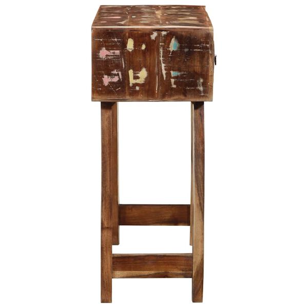 vidaXL konsoles galds 90x32x75 cm Reģenerēts masīvkoks