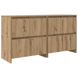 vidaXL Sānu skapji 2 pcs amatnieku ozola 70 x 41 x 75 cm
