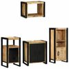 vidaXL Vannas istabas mēbeļu komplekts 4 pcs Cieta mango koksne