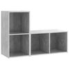 vidaXL TV plaukti, 2 gab. betona pelēki 72x35x36,5cm inženierijas koks