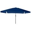 vidaXL Dārza parasols 394 x 394 x 248 cm Poliesters un tērauds