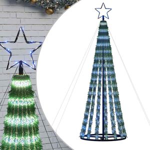 vidaXL LED Ziemassvētku eglīte 275 LED Zila 180 cm