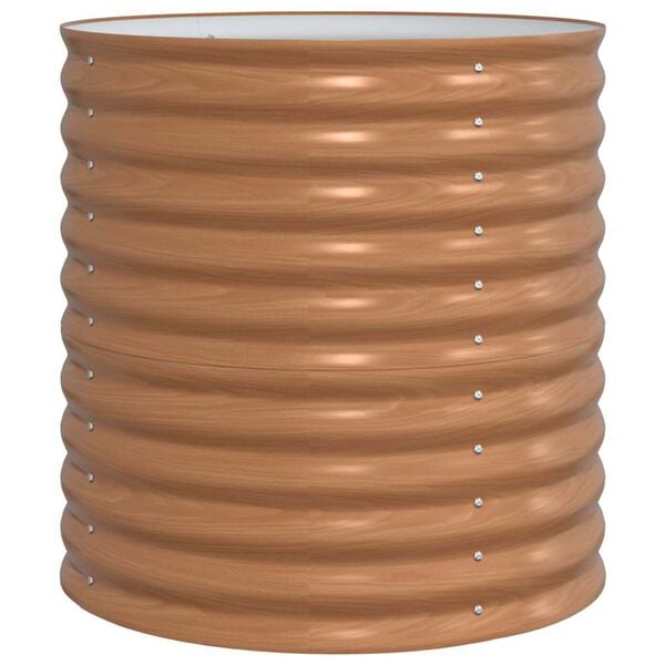 vidaXL Paaugstināta gulta Brūna 80 x 80 x 81 cm Tērauds