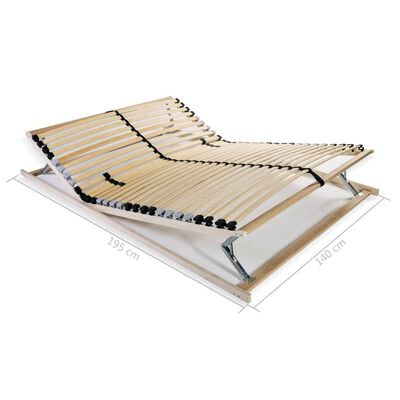 vidaXL gultas redeles, 28 līstītes, 7 zonas, 140x200 cm