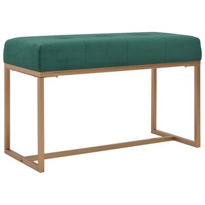 vidaXL sols, 80 cm, zaļ&scaron; samts