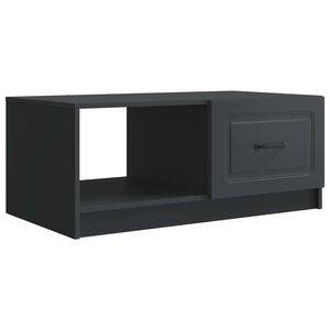 vidaXL Kafijas galdiņ&scaron; Melns 90 x 50 x 37 cm Inženierijas koks