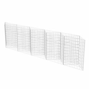vidaXL gabions, cinkots tērauds, 300x30x100 cm