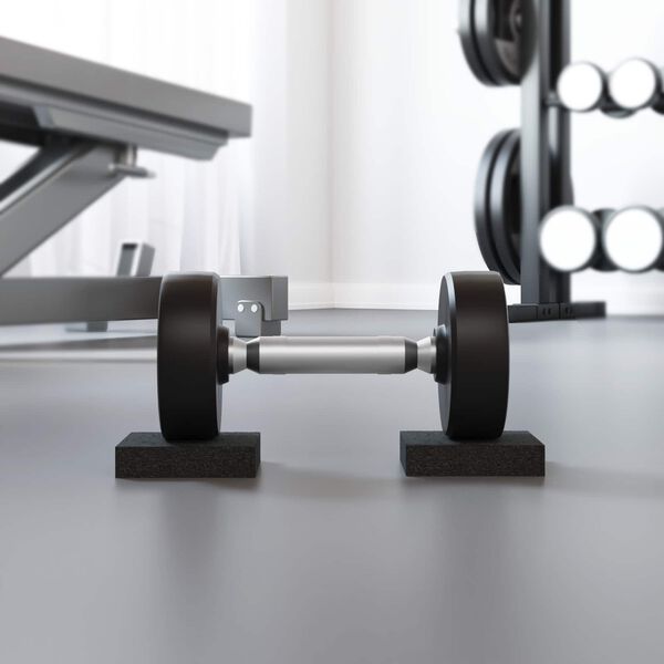 vidaXL Gumijas spilventiņ&scaron; Melna Gumija