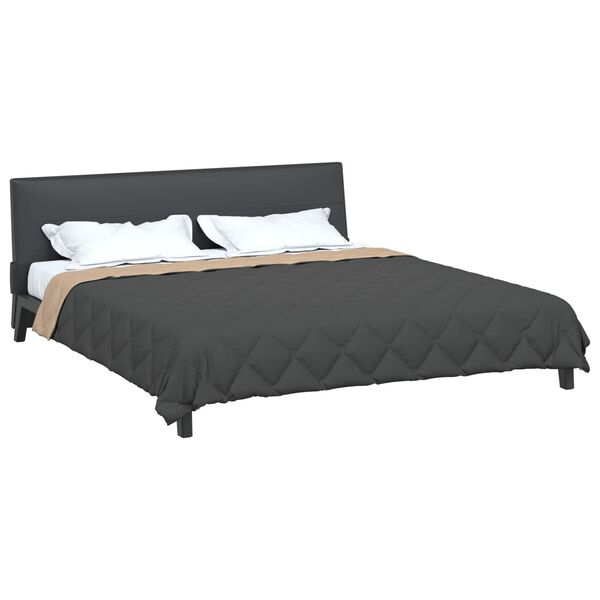 vidaXL Vasaras segas Antracīts un taupe 240 x 260 cm Mikro&scaron;ķiedra