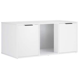 vidaXL Kaķu būris Balts 100 x 49 x 45 cm Inženierijas koks