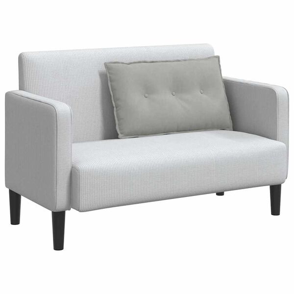 vidaXL Atpakaļ spilvens Gai&scaron;i pelēks 80 x 50 cm Mikrofibra