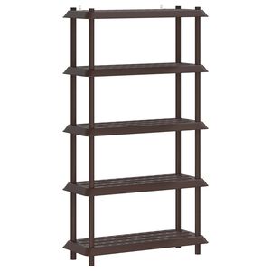 vidaXL Plauktu vienība 5 līmeņi 100 x 40 x 177 cm PP Brūna
