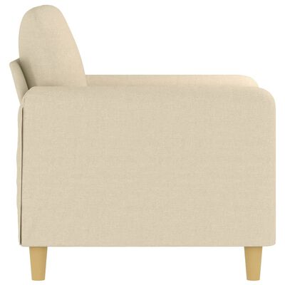 vidaXL atpūtas krēsls, krēmkrāsas, 60 cm, audums