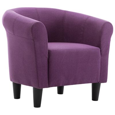 vidaXL atpūtas krēsls, violets audums