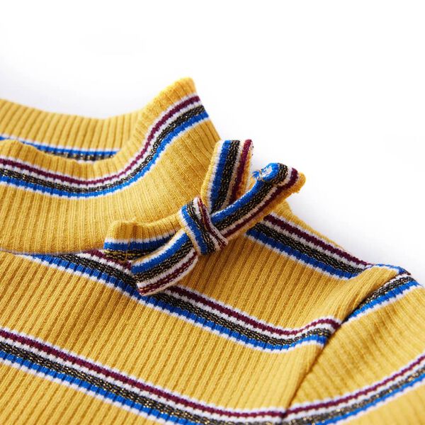 Bērnu krekls ar garām piedurknēm, dzeltenbrūns, 140