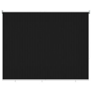 vidaXL Āra rullo aizkars 90% UV aizsardzība Melns 200 x 140 cm HDPE