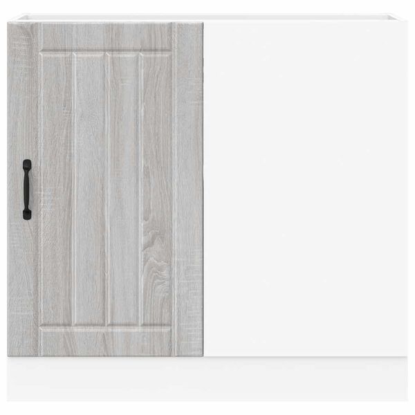 vidaXL virtuves apak&scaron;ējais skapis "Lucca" Pelēks Sonoma Engineered Wood