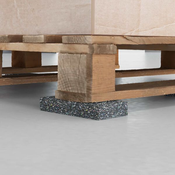 vidaXL Gumijas rullis Melna 2000 x 10 x 0,8 cm Gumija