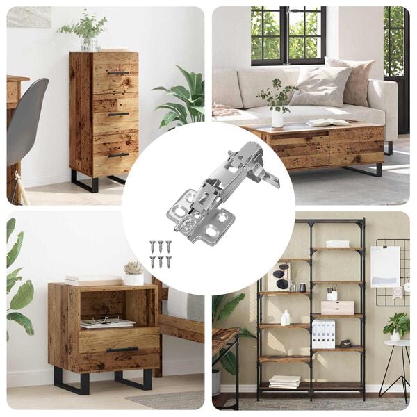 vidaXL Eņģe 12 pcs Niķelis 139 x 64,1 x 10 mm Dzelzs