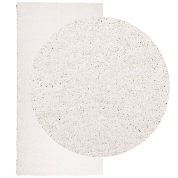 vidaXL paklājs PAMPLONA, 100x200 cm, Shaggy, moderns, krēmkrāsu