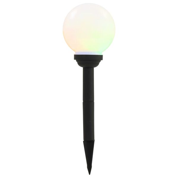 vidaXL āra solārās lampas, 8 gab., LED, sfēriskas, 15 cm, RGB