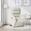 vidaXL atpūtas krēsls, paceļams, atgāžams, krēmkrāsas samts