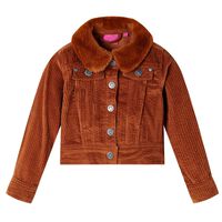 Bērnu jaka, konjaka krāsā, velvets, 92