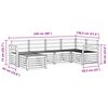 vidaXL Dīvāna komplekti 6 pcs Dabiska Cietā akācijas koks